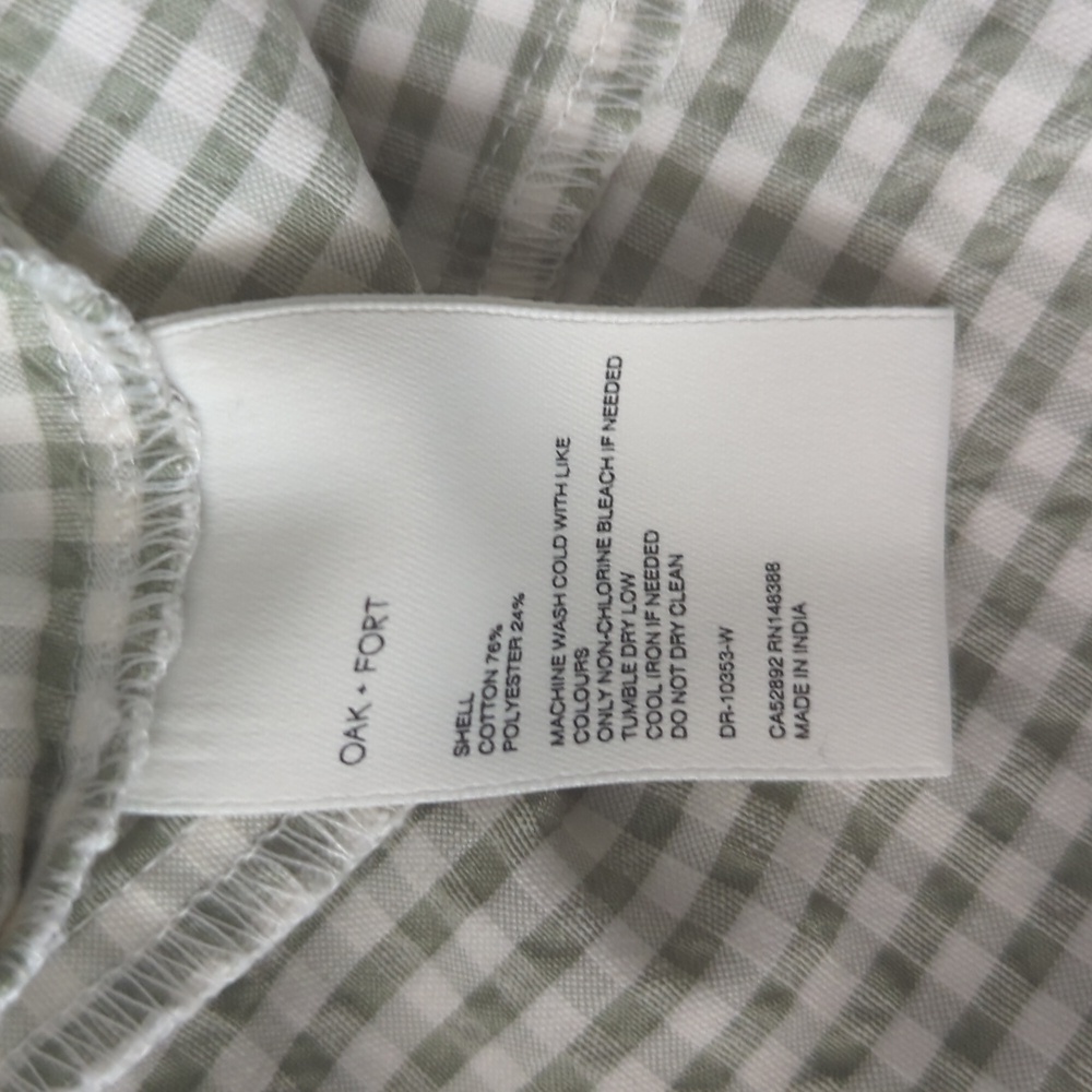 OAK + FORT COLLARED MINI GINGHAM DRESS - Picture 11 of 13